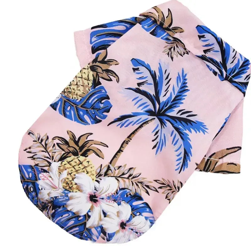Hawaiian Style Pet Shirt, Costume, 1 Count Washable Breathable Pet Clothes, Summer Clothes for Dogs & Cats, Puppy Clothes, Pet Clothing Supplies, Husky Clothes
