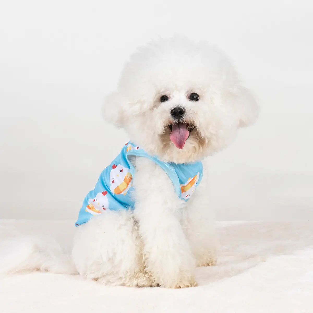 Small Pet Exclusive Set, Puppy Clothes, Base Cow Face + Cow Pattern Sleeveless Shirt, Soft and Non-Irritating, Cute for Walks