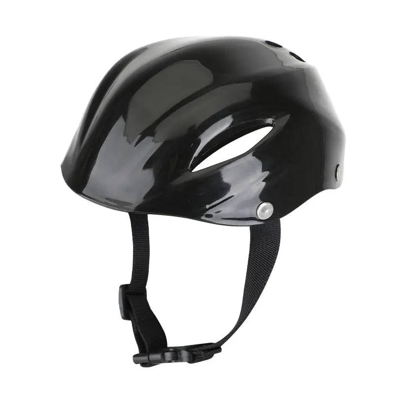 Pet Helmet for Border Collie and Corgi, Adjustable Safety Hat for Outdoor Riding, Motorcycle Cap with Visible Ears, Cat Headwear