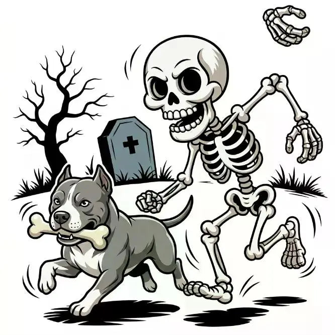 Comfort Colors Violet Custom Halloween Skeleton Dog T-Shirt, 50+ Dog Breeds Available, Funny Spooky Season Pet Lover Tee