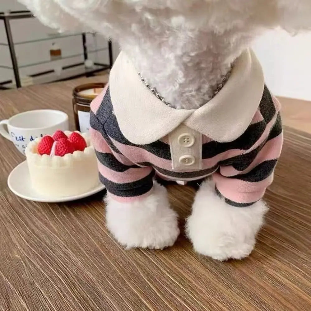 Trendy Cute Pet Polo Shirt, Dog Clothes Puppy Clothes Cat Clothes Yorkie Bichon Pomeranian Teddy Small Medium Dogs, Stylish Animal Apparel