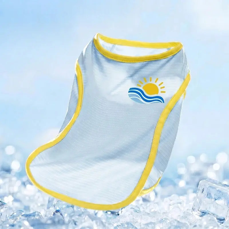 Dog Cooling Vest for Summer - Polyester Tie Dye Fabric, Side Buckle, Universal Fit, Advanced Instant Cooling Tech, SPF 50 UV Shield, Freezer-Safe, Lightweight, Long-Lasting, Size S (for Hikes & Walks)