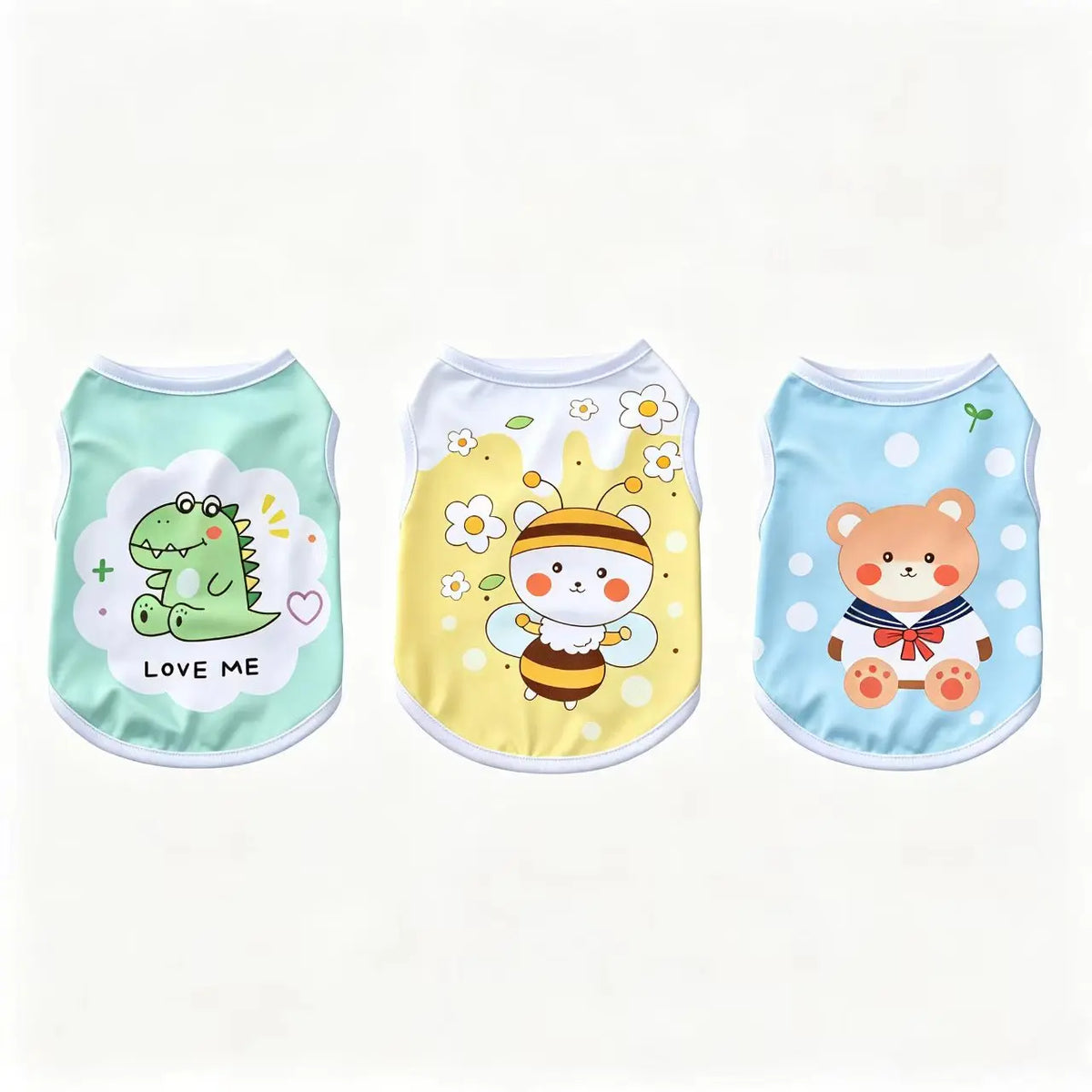3-Pack Cute Pet Summer Vest, Dog Cat Summer Vest, Lightweight Breathable Comfort, Say Goodbye to Hot and Rough Clothes, Ideal for Pets, Puppy Clothes, Clothing