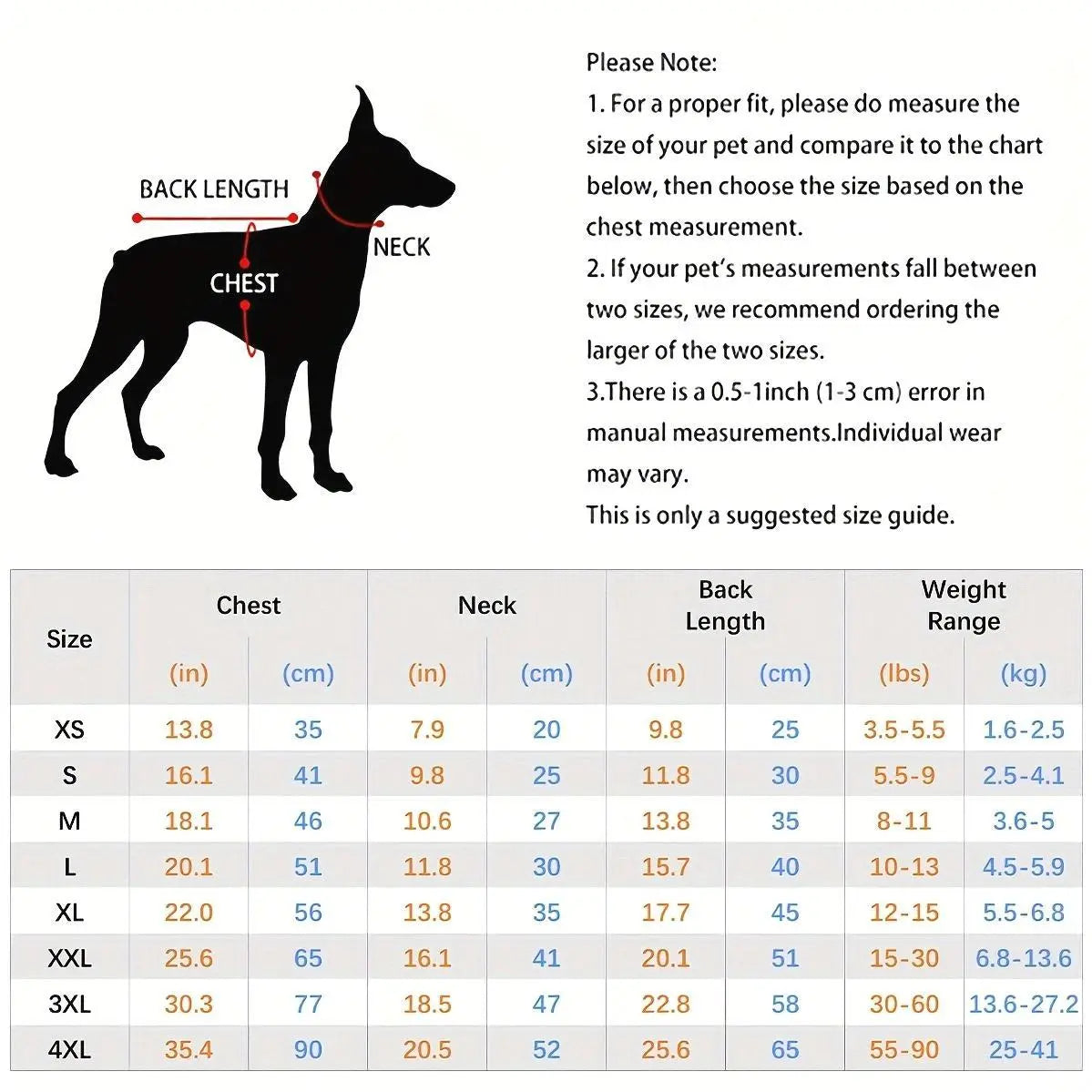 Dog Sun Protection Shirts with Reflective Strips, Quick-Dry, Stretchy Solid Pet Shirts for Outdoor Activities, available in sizes S-M-L-XL-XXL-3XL-4XL