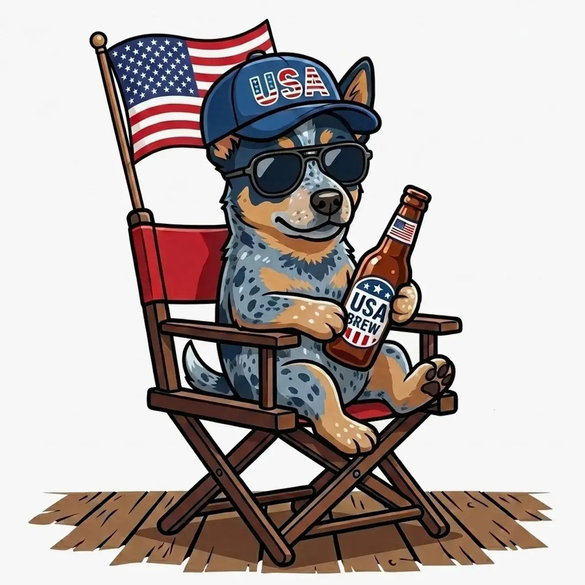 [BLUE JEAN] Comfort Colors Blue Jean Custom 50 Dog 4th of July Ivory Shirt, USA Dog Drinking Beer Tee, Patriotic Puppy Independence Day Shirt, Funny Dog