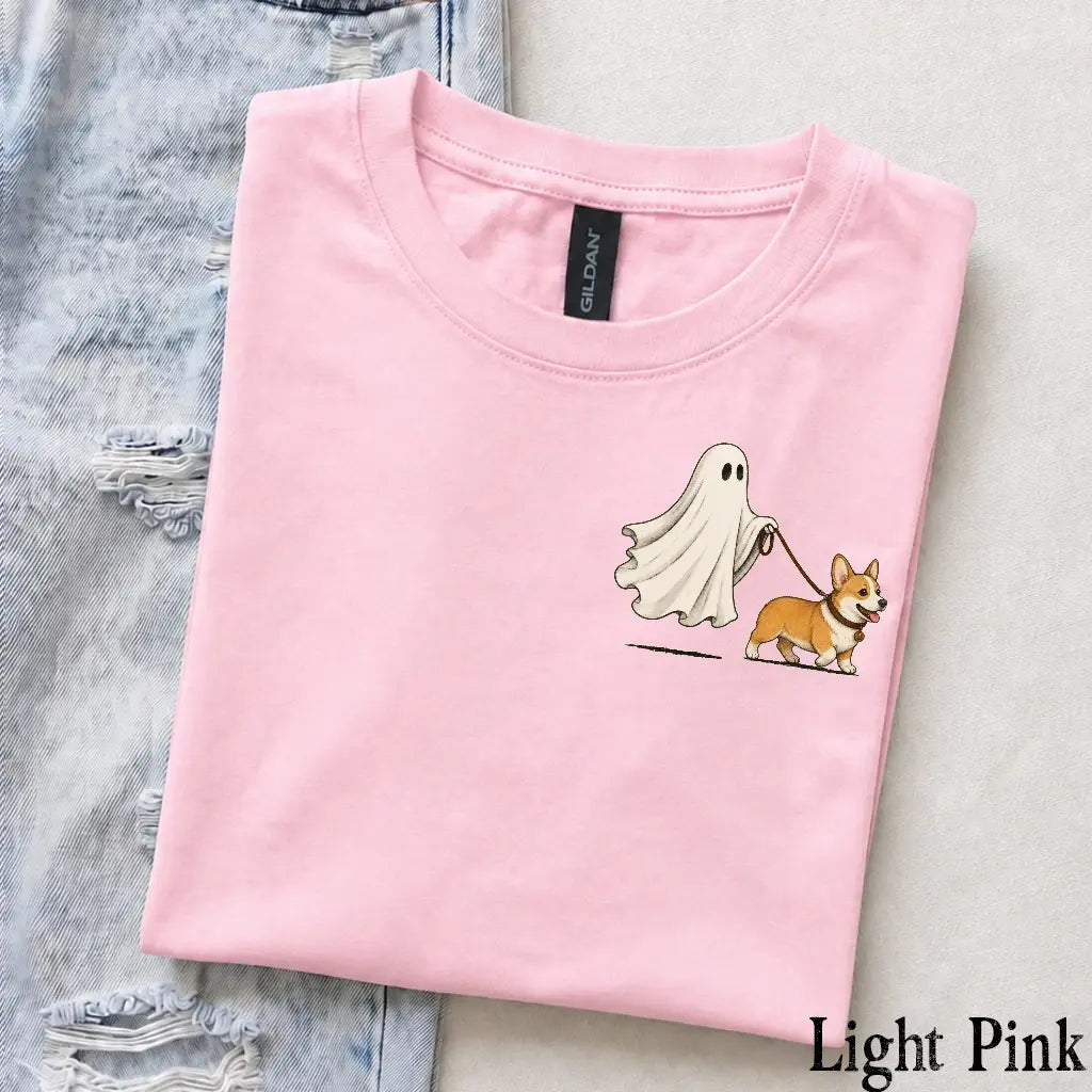 Personalized Dog Breed Halloween Shirt Cute Ghost Walking Dog Tee for Dog Mom Dog Dad Spooky Season Pet Lover Gift T-Shirt -  DPCLICK