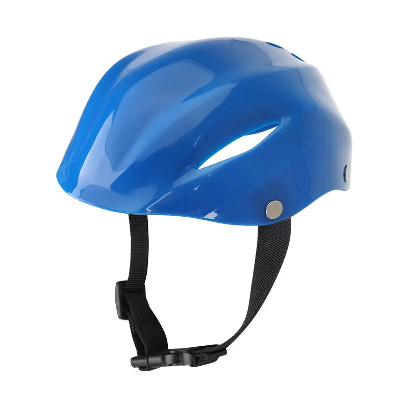 Pet Helmet for Border Collie and Corgi, Adjustable Safety Hat for Outdoor Riding, Motorcycle Cap with Visible Ears, Cat Headwear