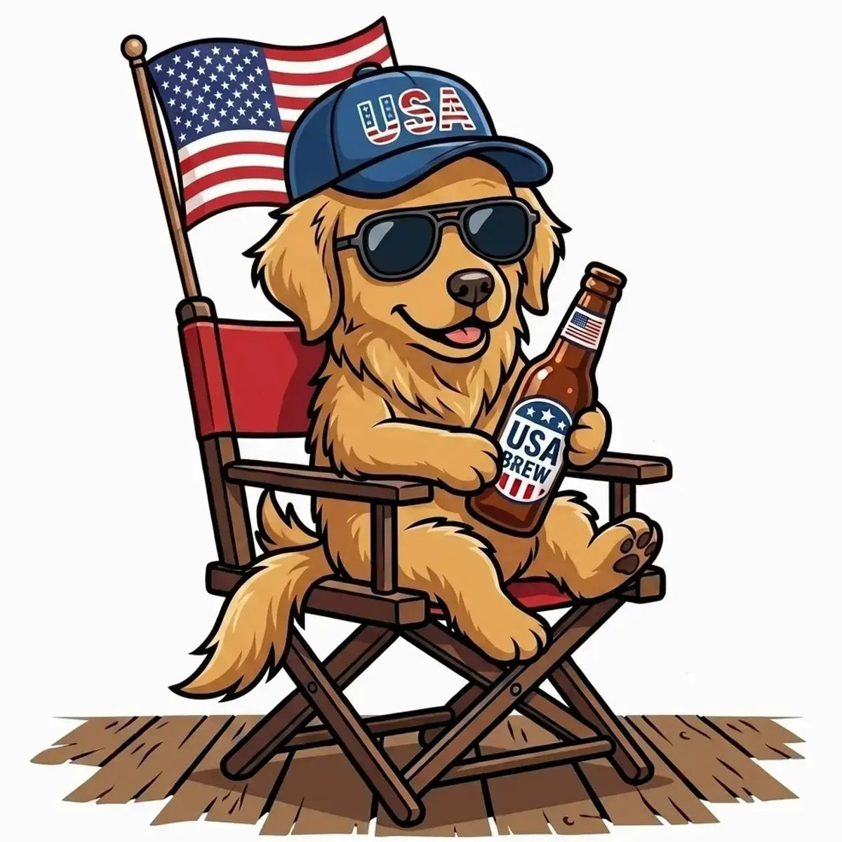 [BLUE JEAN] Comfort Colors Blue Jean Custom 50 Dog 4th of July Ivory Shirt, USA Dog Drinking Beer Tee, Patriotic Puppy Independence Day Shirt, Funny Dog