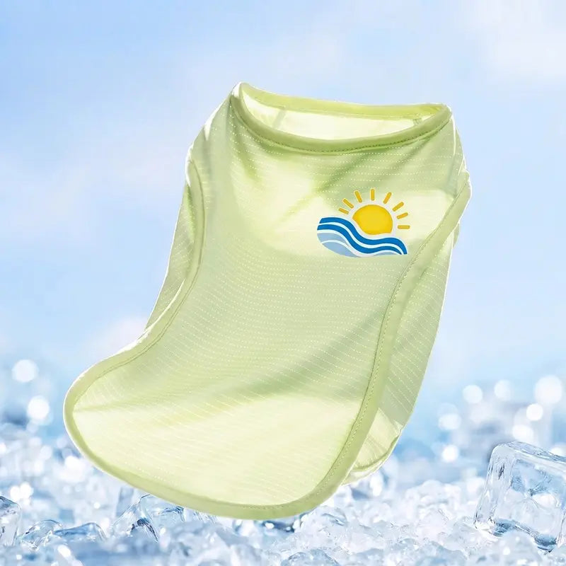 Dog Cooling Vest for Summer - Polyester Tie Dye Fabric, Side Buckle, Universal Fit, Advanced Instant Cooling Tech, SPF 50 UV Shield, Freezer-Safe, Lightweight, Long-Lasting, Size S (for Hikes & Walks)