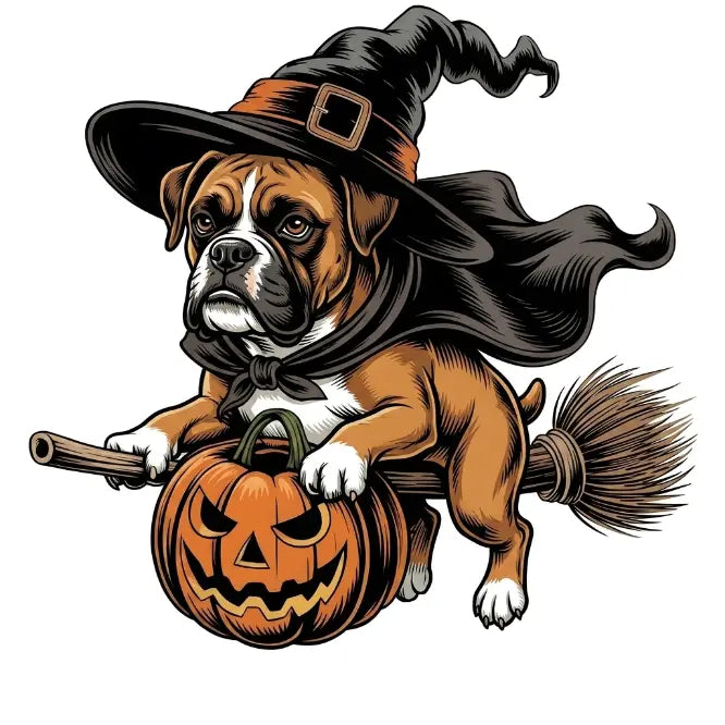 Custom Dog Comfort Colors 50+ |Funny Halloween Themed Shirt for Dog Lovers |Breed Specific Witch Costume Dog Print Tee Cute Halloween Style | Halloween Gift for Dog Lovers