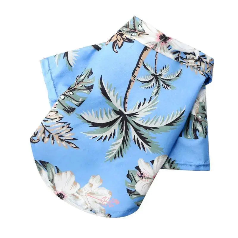 Dog & Cat 1-Piece Hawaiian Shirt, Vibrant Flower & Pineapple Print Casual Summer Pet Clothing for Small-Medium Puppies, One-Piece