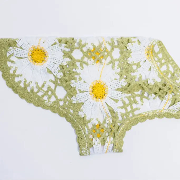 Sunshine Crochet Shirt Top by Both Tails, Made with 100% Cotton for Your Dogs Comfort
